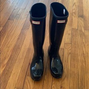 Glossy tall Hunter Boots